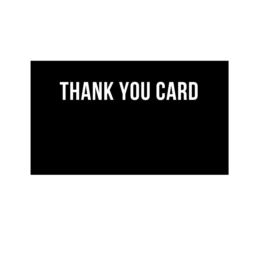 Thank you card